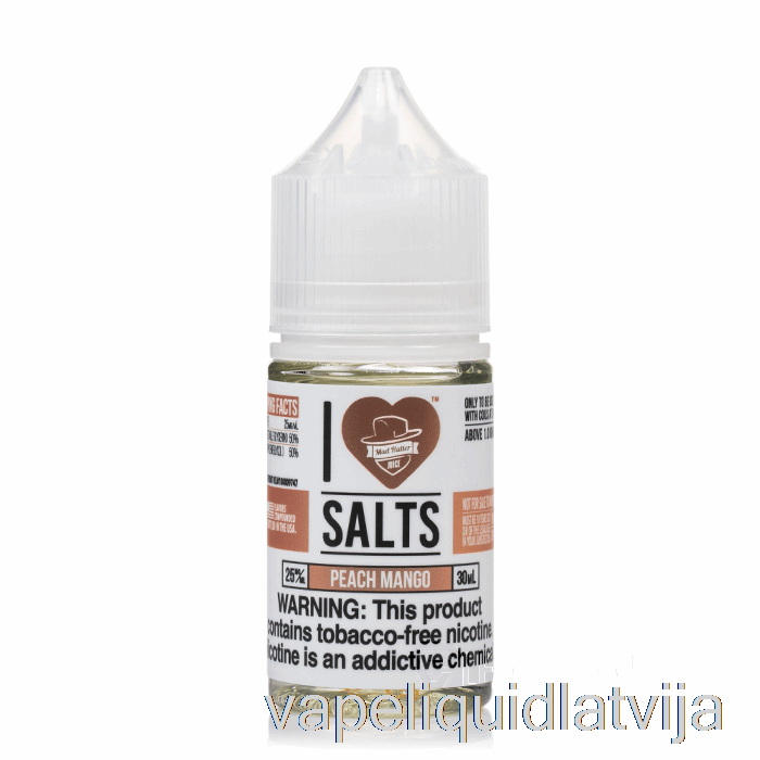 Persiku Mango - I Love Salts - 30ml 50mg Vape šķidrums